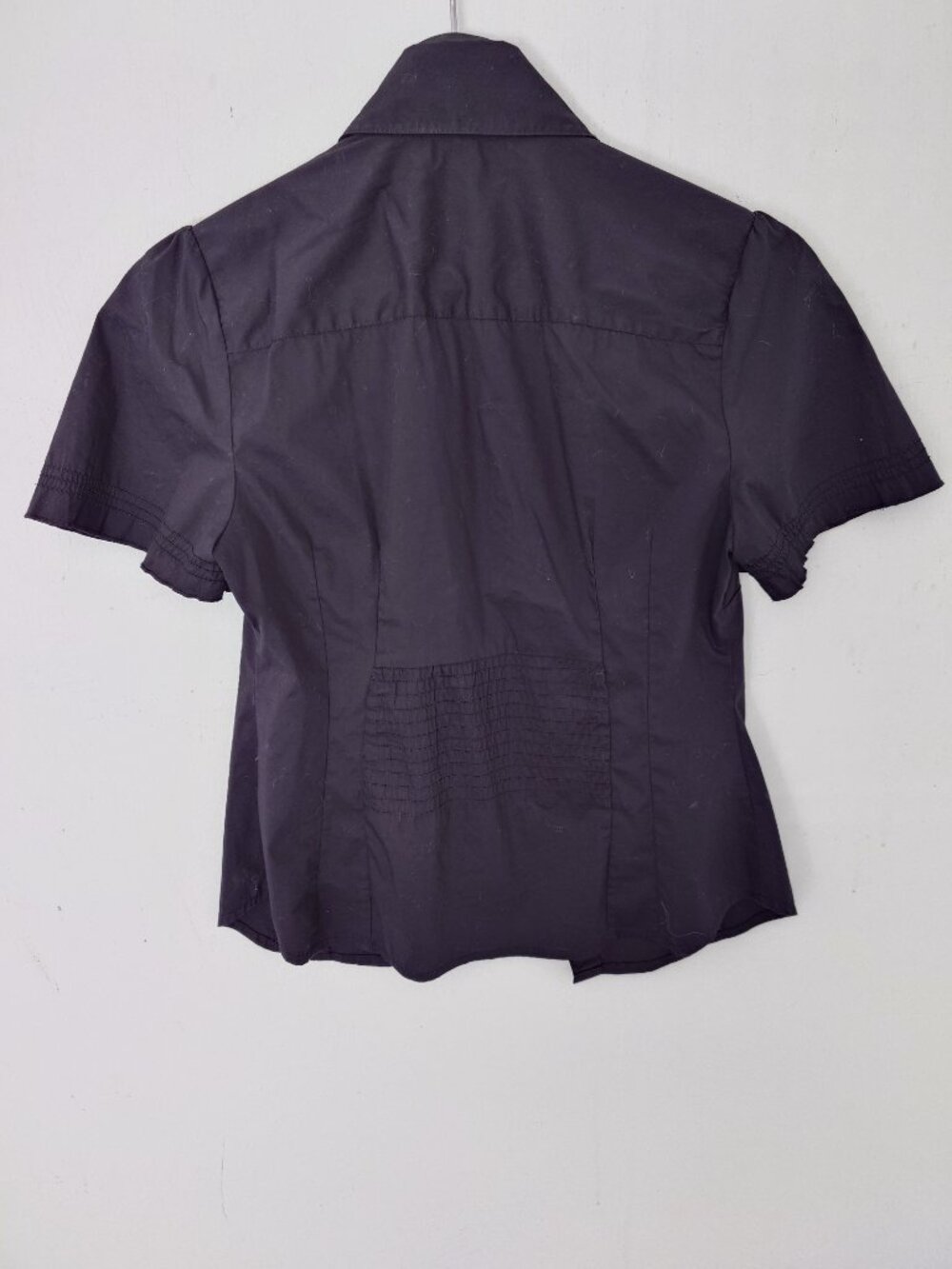 BeBe Black Ruffle Blouse - Picture 2 of 4
